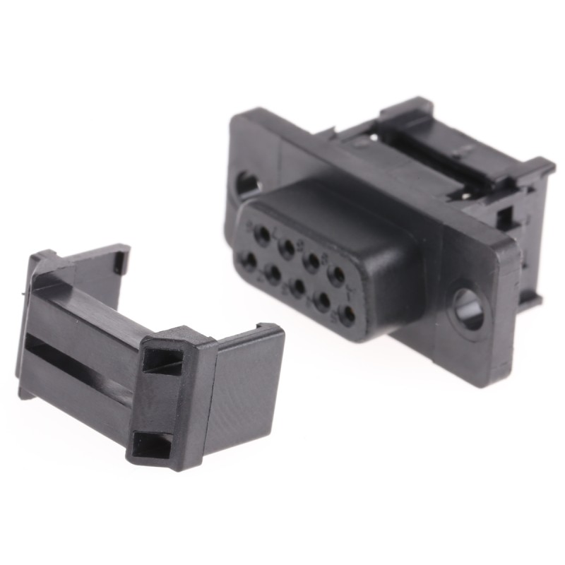 1 pcs - RS PRO 9 Way Cable Mount D-sub Connector Socket, 2.77mm Pitch