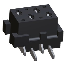50 pcs - 2178711-4 TE Connectivity Micro-MaTch Series Straight Surface Mount PCB Socket, 4-Contact, 2-Row, 1.27mm Pitch, Solder 