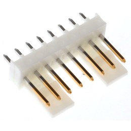 20 pcs - 22-29-2081 Molex KK 254 Series Straight Through Hole Pin Header, 8 Contact(s), 2.54mm Pitch, 1 Row(s), Unshrouded