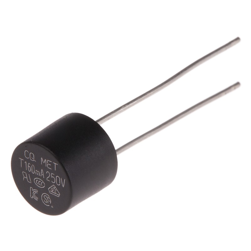 50 pcs - RS PROPC Board Non Resettable Fuse, Radial 160mA, 250V