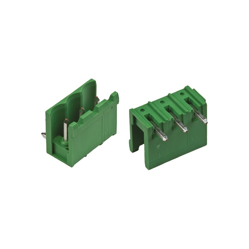 20 pcs - 282814-3 TE Connectivity 5.08mm Pitch 3 Way Right Angle Pluggable Terminal Block, Header, Through Hole, Solder Terminat