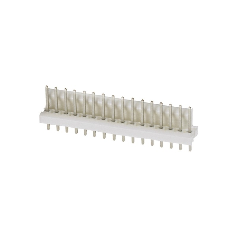 20 pcs - 1-640456-6 TE Connectivity MTA-100 Series Straight Through Hole Pin Header, 16 Contact(s), 2.54mm Pitch, 1 Row(s), Unsh