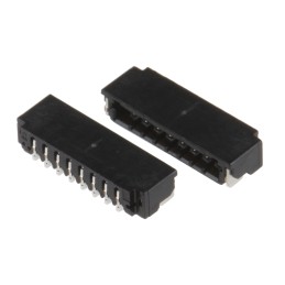 50 pcs - DF52-8S-0.8H(21) Hirose, DF52, 52 0.8mm Pitch 8 Way Right Angle Female FPC Connector