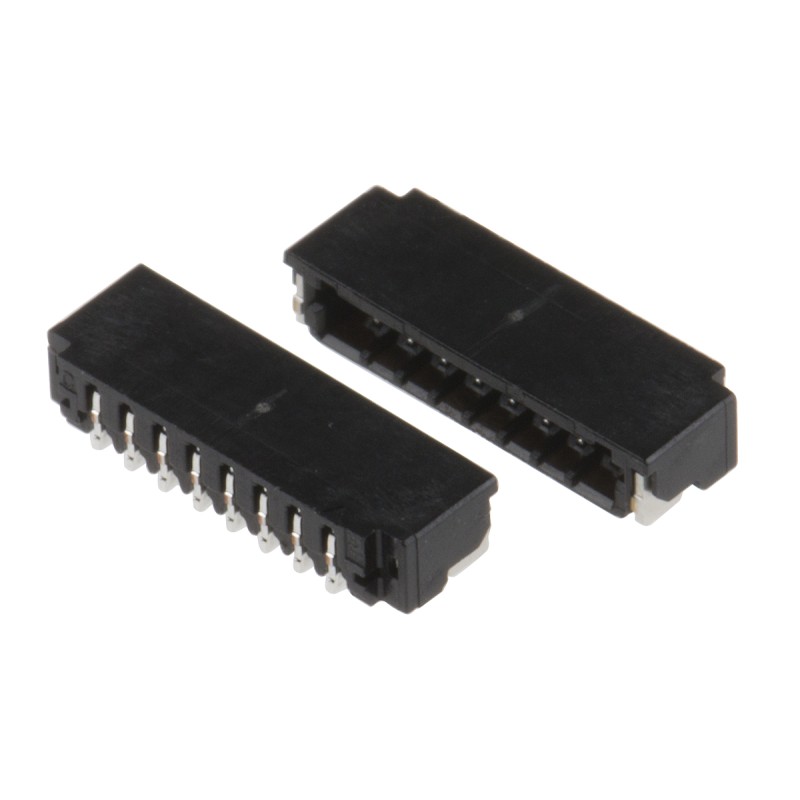 50 pcs - DF52-8S-0.8H(21) Hirose, DF52, 52 0.8mm Pitch 8 Way Right Angle Female FPC Connector