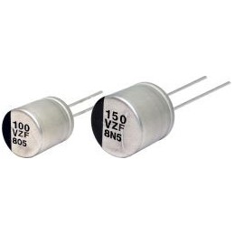 20 pcs - EEHAZF1H560 Panasonic 56μF Through Hole Polymer Capacitor, 50V dc