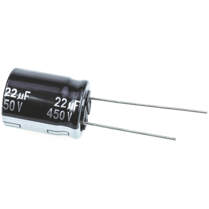 20 pcs - EEUEE2W220S Panasonic 22μF Aluminium Electrolytic Capacitor 450V dc, Radial, Through Hole - EEUEE2W220S