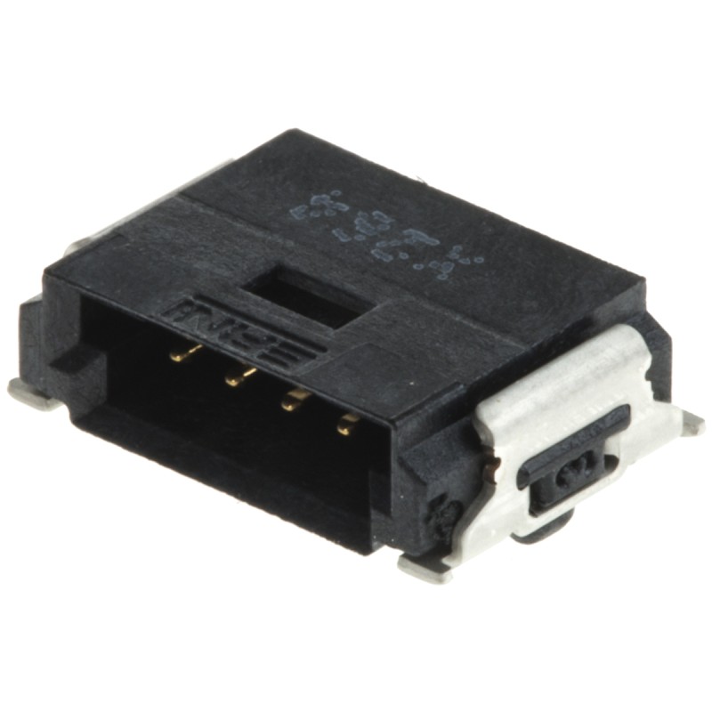 20 pcs - 214012 / 214012-E ERNI MiniBridge Series Right Angle Surface Mount PCB Header, 4 Contact(s), 1.27mm Pitch, 1 Row(s), Sh