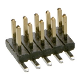 20 pcs - M50-3600542R HARWIN Archer M50 Series Right Angle Surface Mount Pin Header, 10 Contact(s), 1.27mm Pitch, 2 Row(s), Unsh