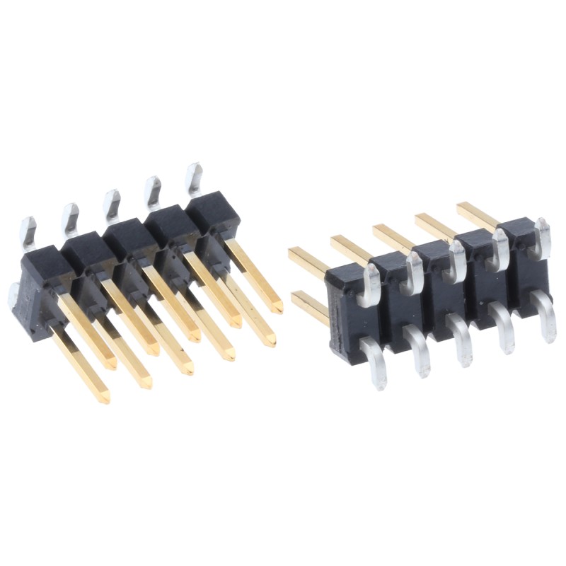 20 pcs - 95278-101-10LF Amphenol Communications Solutions BergStik Series Straight Surface Mount Pin Header, 10 Contact(s), 2.54