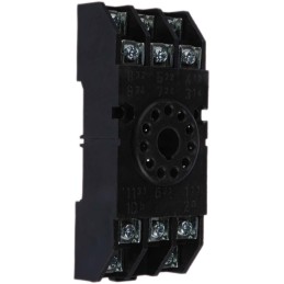 1 pcs - Tempatron 11 Pin 250V ac DIN Rail, Panel Mount Relay Socket for use with Various Series