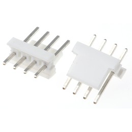 200 pcs - 640454-4 TE Connectivity MTA-100 Series Straight Through Hole Pin Header, 4 Contact(s), 2.54mm Pitch, 1 Row(s), Unshro