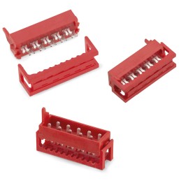 10 pcs - Wurth Elektronik 18-Way IDC Connector for Cable Mount, 2-Row