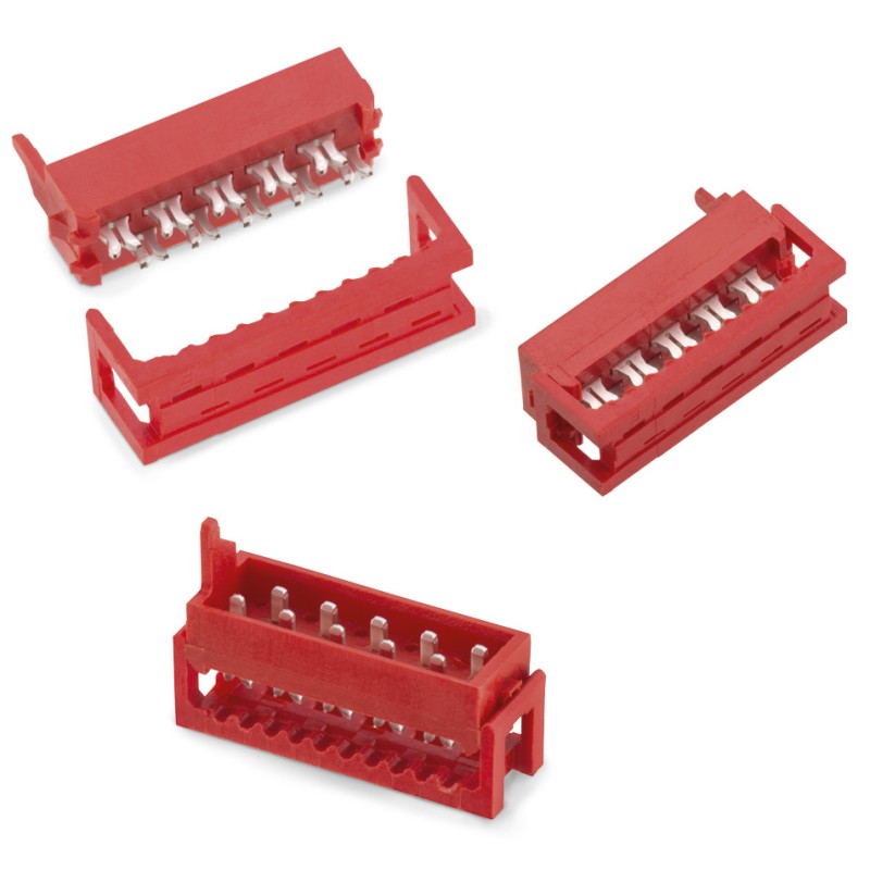 10 pcs - Wurth Elektronik 18-Way IDC Connector for Cable Mount, 2-Row