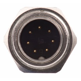 1 pcs - Binder Circular Connector, 7 Contacts, Panel Mount, M9 Connector, Socket, Male, IP40, 711 Series