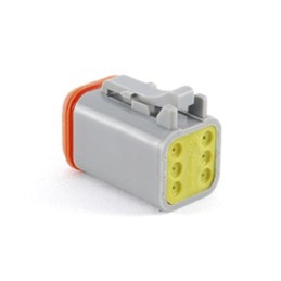 20 pcs - AT06-6S-RD01 Amphenol Industrial, AT Automotive Connector Plug 6 Way, Crimp Termination