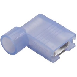 50 pcs - 190070021 Molex 19007 Blue Insulated Female Spade Connector, Flag Terminal, 6.35 x 0.81mm Tab Size