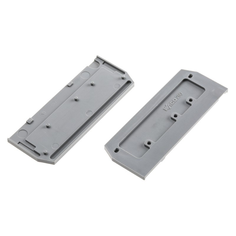 50 pcs - 280-374 Wago 280 Series End and Intermediate Plate for Use with 280 Series Disconnect Terminal Blocks