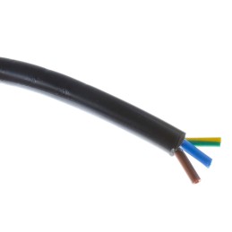 1 Reel of 100 M - RS PRO 3 Core Power Cable, 1.25 mm², 100m, Black PVC Sheath, 3183Y, 13 A, 500 V