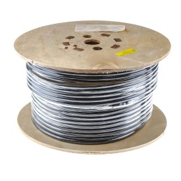 1 Reel of 100 M - RS PRO 3 Core Power Cable, 1.25 mm², 100m, Black PVC Sheath, 3183Y, 13 A, 500 V