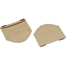 50 pcs - RS PRO End Cover for Use with DIN Rail Terminal Blocks