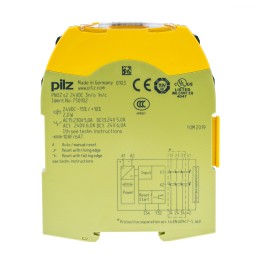 1 pcs - Pilz Single-Channel Emergency Stop, Safety Switch/Interlock Safety Relay, 24V dc, 3 Safety Contacts