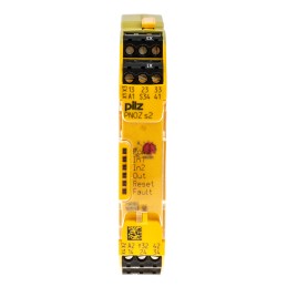 1 pcs - Pilz Single-Channel Emergency Stop, Safety Switch/Interlock Safety Relay, 24V dc, 3 Safety Contacts