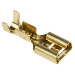 500 pcs - RS PRO Uninsulated Female Spade Connector, Receptacle, 1.5mm² to 2.5mm²
