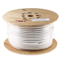 1 Reel of 100 M - RS PRO 3 Core Power Cable, 1.25 mm², 100m, White PVC Sheath, 3183Y, 13 A, 500 V