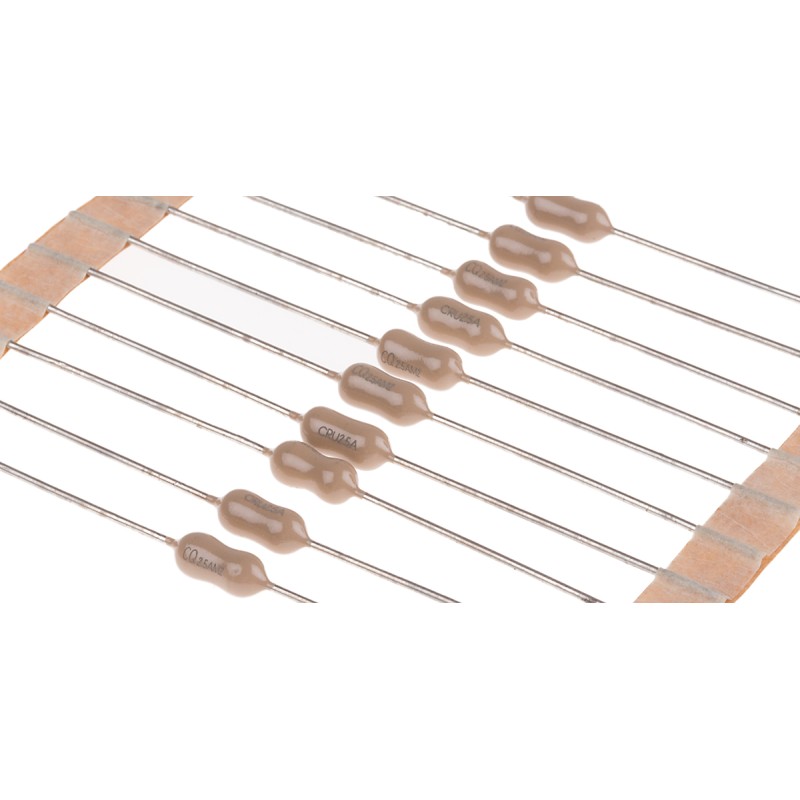 50 pcs - RS PROPC Board Non Resettable Fuse, Axial 2.5A, 250V ac