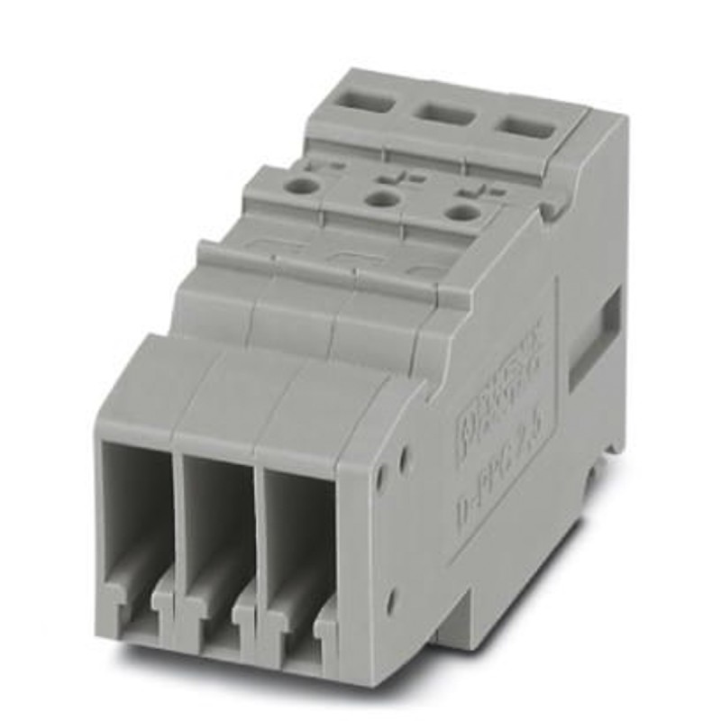 20 pcs - 3000657 Phoenix Contact COMBI Series PPC 2,5/3 Non-Fused Terminal Block, 24A, 26 - 12 AWG, 26 - 14 (Flexible) AWG