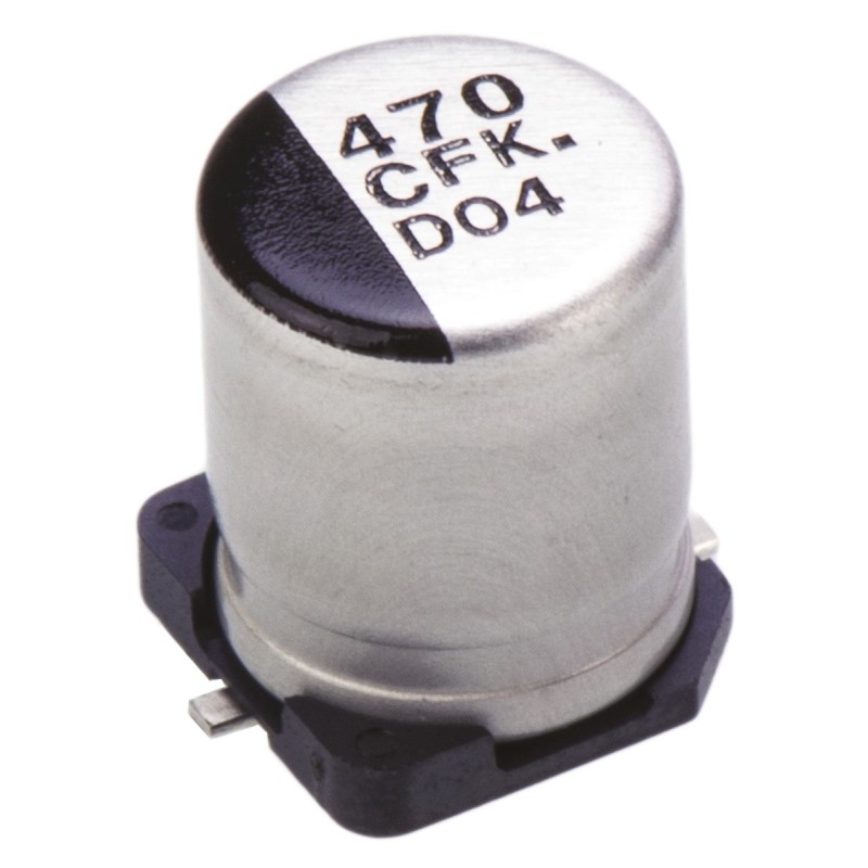 50 pcs - EEEFK1C471AP Panasonic 470μF Aluminium Electrolytic Capacitor 16V dc, Surface Mount - EEEFK1C471AP