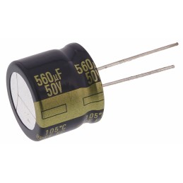 20 pcs - EEUFC1H561S Panasonic 560μF Aluminium Electrolytic Capacitor 50V dc, Radial, Through Hole - EEUFC1H561S
