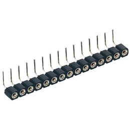 5 pcs - 12 Way Preci-Dip Right Angle Through Hole 2.54mm SIL Socket, Solder, 3A 100 V ac, 150 V dc