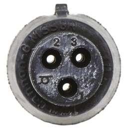 1 pcs - ITT Cannon Circular Connector, 3 Contacts, Cable Mount, Miniature Connector, Socket, Female, IP67, Mini Sure-Seal Serie