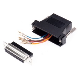 1 pcs - RS PRO D Sub Adapter Female 25 Way D-Sub to Female RJ45