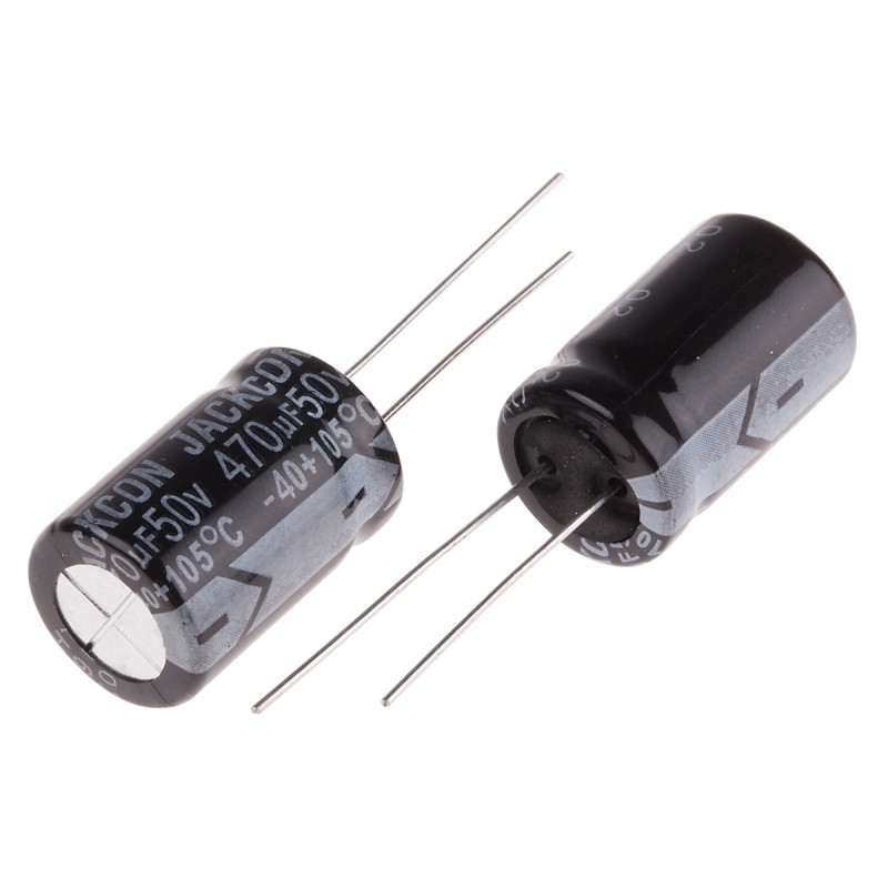 50 pcs - RS PRO 470μF Aluminium Electrolytic Capacitor 50V dc, Radial, Through Hole