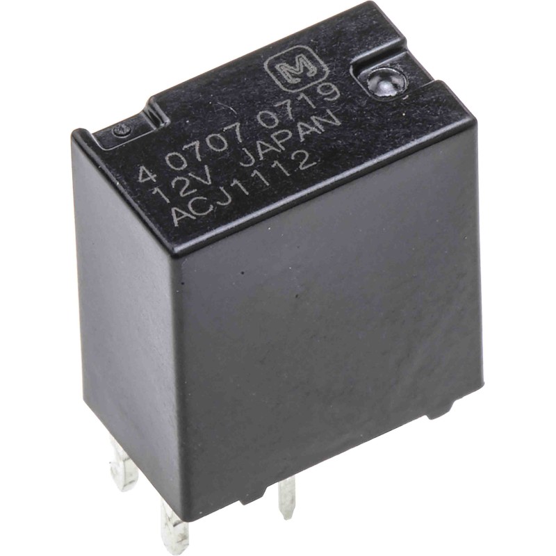 1 pcs - Panasonic PCB Mount Automotive Relay, 12V dc Coil Voltage, 25A Switching Current, SPDT