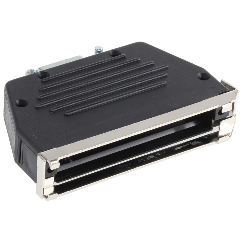 1 pcs - MH Connectors MHED Series Thermoplastic Angled, Straight D Sub Backshell, 37 Way, Strain Relief