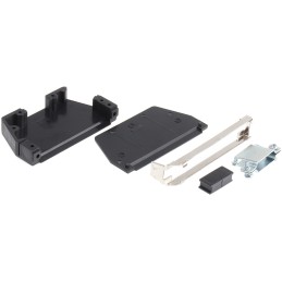 1 pcs - MH Connectors MHED Series Thermoplastic Angled, Straight D Sub Backshell, 37 Way, Strain Relief