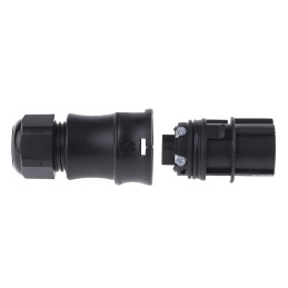1 pcs - Wieland RST20i3 Series Circular Connector, 3-Pole, Female, Cable Mount, 20A, IP68