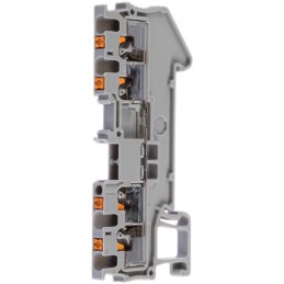 20 pcs - 3208197 Phoenix Contact PT 1.5/S-QUATTRO Series Grey Feed Through Terminal Block, 0.14 - 1.5mm², Single-Level, Push In