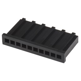 50 pcs - 280362 TE Connectivity, AMPMODU MOD II Female Connector Housing, 2.54mm Pitch, 10 Way, 1 Row