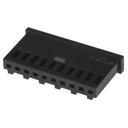 50 pcs - 280362 TE Connectivity, AMPMODU MOD II Female Connector Housing, 2.54mm Pitch, 10 Way, 1 Row