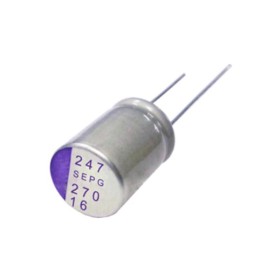 20 pcs - 16SEPG150M Panasonic 150μF Polymer Aluminium Polymer Capacitor 16V dc, Radial, Through Hole - 16SEPG150M