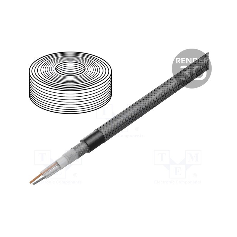 10 m : C128 AR - Wire: microphone cable, 2x0.35mm2, transparent, OFC, -20÷70°C