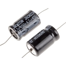 20 pcs - RS PRO 4.7μF Aluminium Electrolytic Capacitor 450V dc, Axial, Through Hole