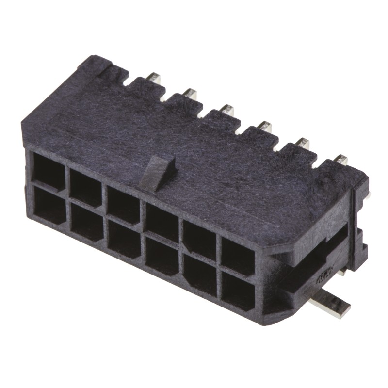 20 pcs - 43045-1209 Molex Micro-Fit 3.0 Series Right Angle Surface Mount PCB Header, 12 Contact(s), 3.0mm Pitch, 2 Row(s), Shrou