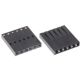 50 pcs - 50-57-9006 Molex, SL Female Connector Housing, 2.54mm Pitch, 6 Way, 1 Row