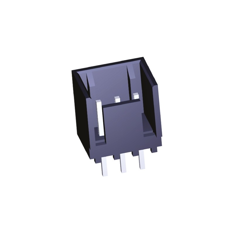 50 pcs - 2-644861-3 TE Connectivity MTA-100 Series Straight Through Hole PCB Header, 3 Contact(s), 2.54mm Pitch, 1 Row(s), Shrou