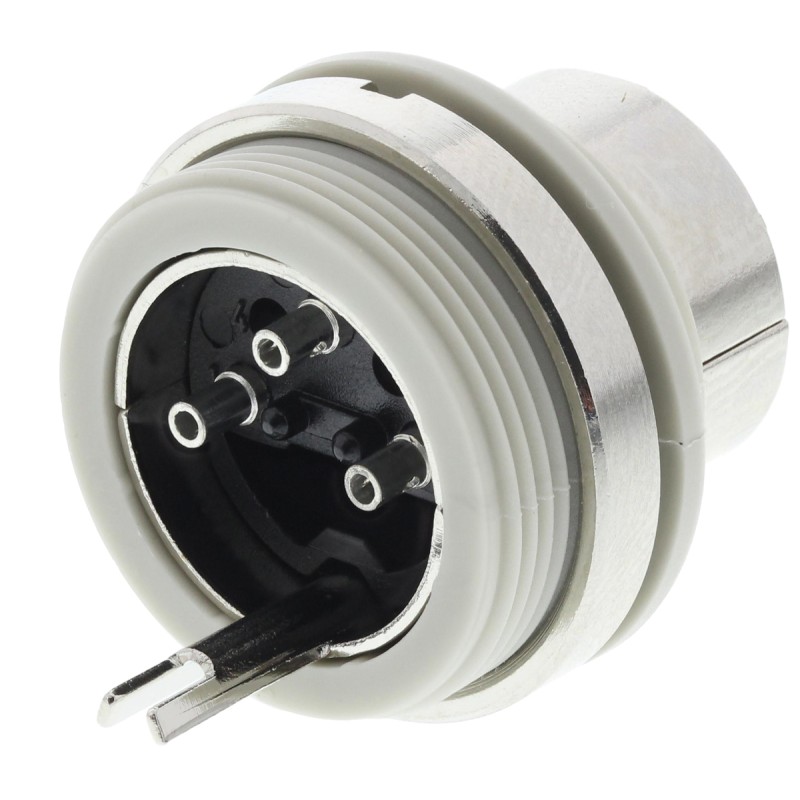 1 pcs - Hirschmann, MASEI 3 Pole Din Plug, DIN 41524, 4A, 34 V ac/dc IP30, Screw Lock, Male, Panel Mount